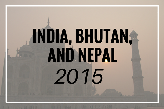 India Bhutan Nepal 2015